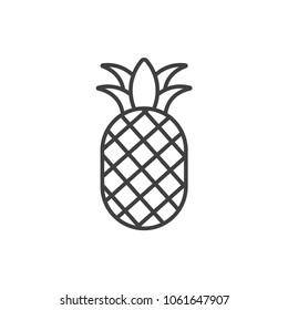 Pineapple line icon.