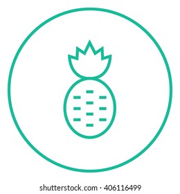 Pineapple line icon.