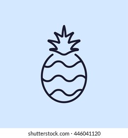 pineapple line icon