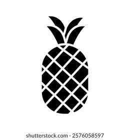 Pineapple - line icon with editable stroke. Tropical fruit symbol. Vector illustration icon vector illustration, pictogram isolated on white background. color editable