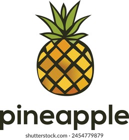 pineapple logo, Creative Artistic Pineapple Fruit Logo Symbol Design, Food logo design 