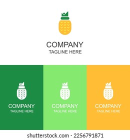 pineapple logo design can be used for branding and business