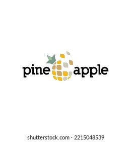 Pineapple Logo Design Concept for Business and Branding. Fresh Fruit Logo Template Vector. Pineapple Logo Template