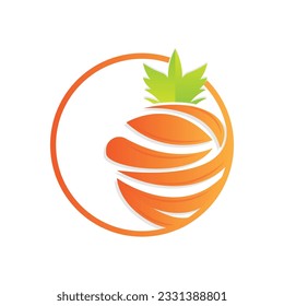 Pineapple Logo Design, Fresh Fruit Vector, Plantation Illustration, Fruit Product Brand Label