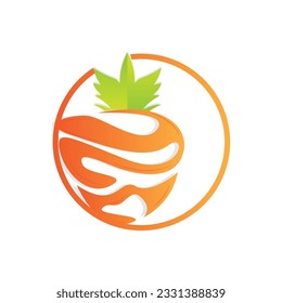 Pineapple Logo Design, Fresh Fruit Vector, Plantation Illustration, Fruit Product Brand Label