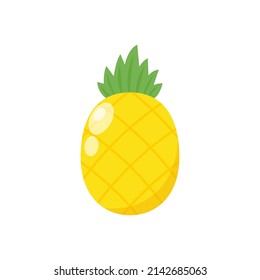 Pineapple logo design. Pineapple on white background.