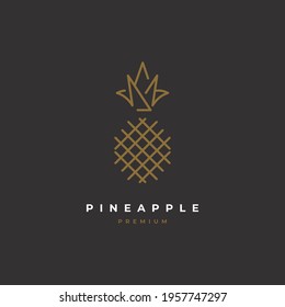 Pineapple logo design vector template