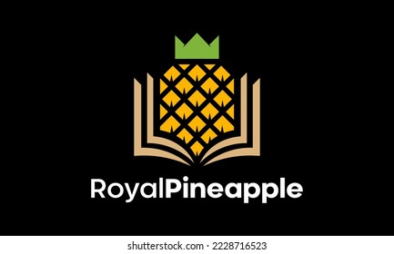 pineapple logo design vector template