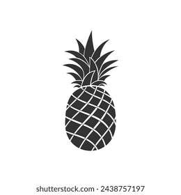 Pineapple logo design. Vector tropical fruit logo design