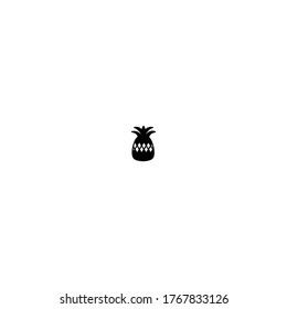 pineapple logo icon design with simple line art style