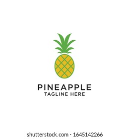 Pineapple Logo Icon Design Template Concept Illustration Vector