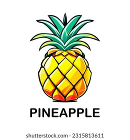 Pineapple Logo Icon Design Template. Fresh Fruit Logo Template Vector.