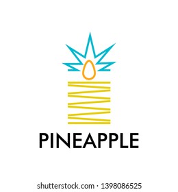 pineapple logo icon for good product or agriculture industry