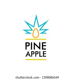 pineapple logo icon for good product or agriculture industry