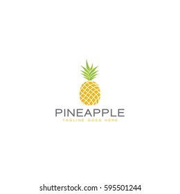 Pineapple  Logo Icon Vector Template