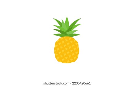 Pineapple logo. Illustration of pineapple fruit, summer fruits, for a healthy and natural life.