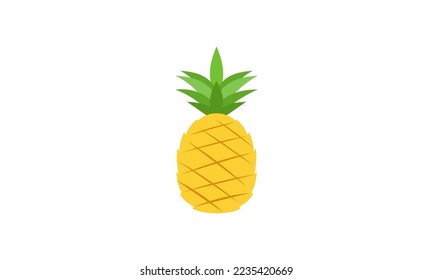 Pineapple logo. Illustration of pineapple fruit, summer fruits, for a healthy and natural life.