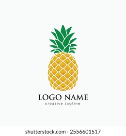 Pineapple Logo, juice, juicy, leaf, natural, nature, art, pineapple plant, plant, ripe, sketh Vector Template fully editable