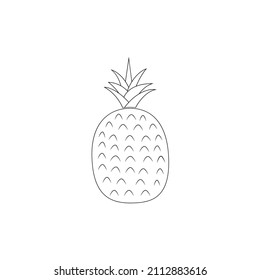 pineapple logo stock illustration design