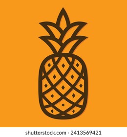 pineapple logo template for graphic and web design