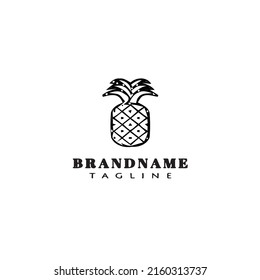 Ananas-Logo-Vorlage Symbol Design moderne Vektorgrafik