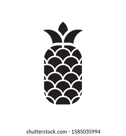 Pineapple logo template vector fruit icon design