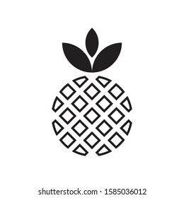 Pineapple logo template vector fruit icon design