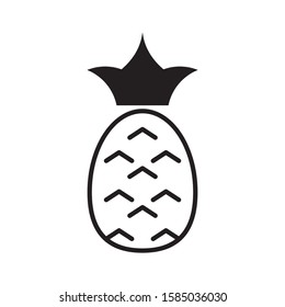 Pineapple logo template vector fruit icon design