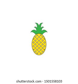 Pineapple logo template vector icon design