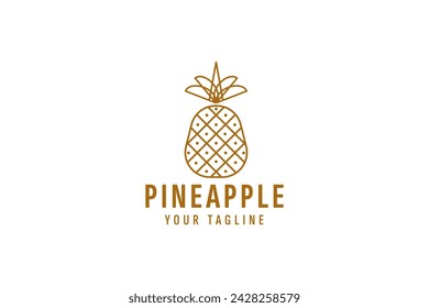 pineapple logo vector icon illustration