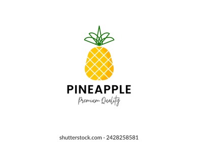pineapple logo vector icon illustration