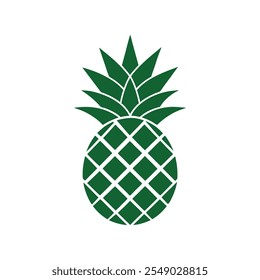Pineapple logo vector illustration on white background