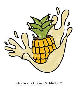 Pineapple milk splash