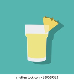 Pineapple milkshake icon, vector illustration design. Drinks collection.