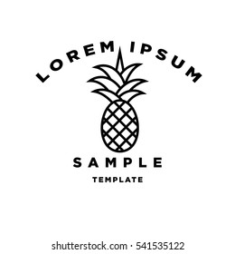 Pineapple Minimal Sign Vector Design