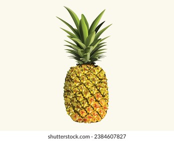 pineapple nanas fruit vector for background design, suitable for brochure, leaflet, booklet.