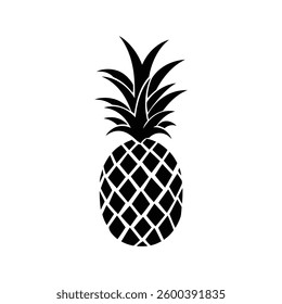 Pineapple natural food icon. Freshness sweet art vector design.