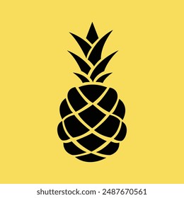 Pineapple natural food icon. pineapple logo template for graphic and web design. Freshness sweet art vector design.