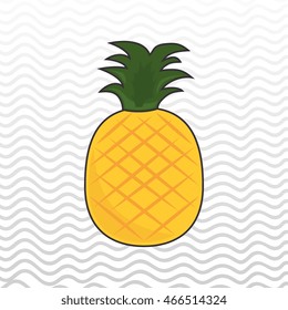 Pineapple, Nutritive food design, vector illustration eps10 graphic 