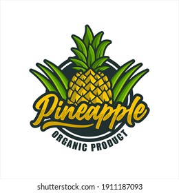Pineapple Organic Product Design Premium Logo