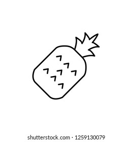 pineapple outline icon. Element of fruits icon. Thin line icon for website design and development, app development. Premium icon