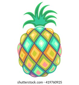 Pineapple Pastel Colors