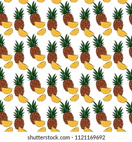 Pineapple pattern Seamless