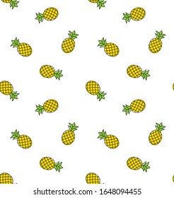 pineapple  pattern seamless. summer   VECTOR TEXTURE, WALLPAPER