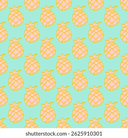 Pineapple pattern seamless vector fabric textiles clothing design, tropical fruit pineapple seamless pattern fashion textiles fabric clothing design doodle line , icon cartoon doodle pineapple pattern