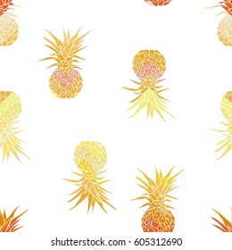 pineapple pattern-  vector,  illustration