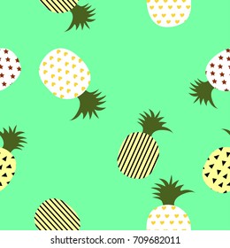 pineapple pattern vector illustration