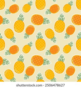 Pineapple patterns graphic print, wallpaper, clothing, wrapping, fabric, textile, fabric pattern design decorations templates and other designs. Abstract vector illustration. Using in fashion.