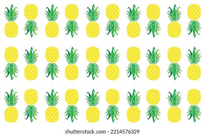 pineapple pattren with white background