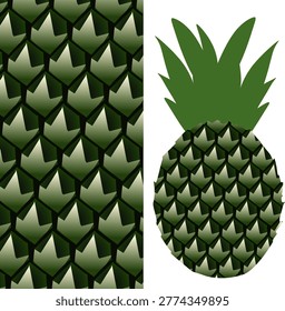 Pineapple Rind Texture Abstract Natural Fruit Pattern. Detailed and vibrant background of fresh pineapple peel, perfect for food, nature, and organic themes.